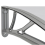 VidaXL vidaXL Türvordach Grau und Transparent 100x75 cm Polycarbonat 5