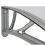 VidaXL vidaXL Türvordach Grau und Transparent 350x75 cm Polycarbonat 6