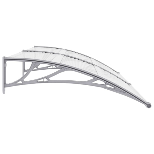 VidaXL vidaXL Türvordach Grau und Transparent 200x75 cm PC 2