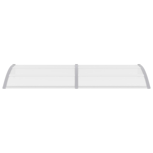 VidaXL vidaXL Türvordach Grau und Transparent 240x75 cm PC 1