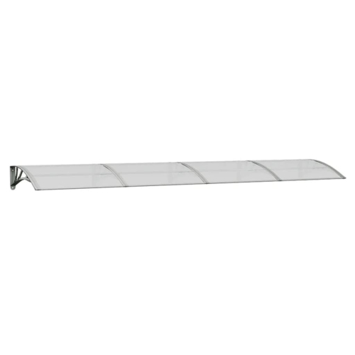 VidaXL vidaXL Türvordach Grau und Transparent 350x75 cm Polycarbonat 2