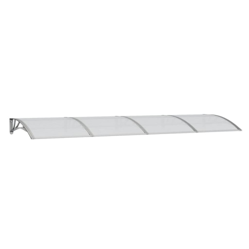 VidaXL vidaXL Türvordach Grau 350 x 100 cm Polycarbonat 2