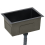 VidaXL vidaXL Handmade Kitchen Sink Black Stainless Steel Under-mount Kitchen Basin 5