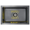 VidaXL vidaXL Handmade Kitchen Sink Black Stainless Steel Under-mount Kitchen Basin 10