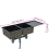 vidaXL Handmade Kitchen Sink Black Stainless Steel Under-mount Kitchen Basin 10