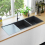 vidaXL Handmade Kitchen Sink Black Stainless Steel Under-mount Kitchen Basin 5