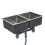 VidaXL vidaXL Handmade Kitchen Sink Stainless Steel Under-mount Kitchen Sink Basin 4