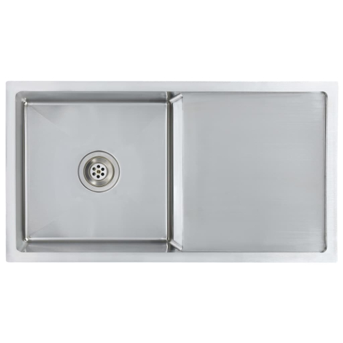 VidaXL vidaXL Handmade Kitchen Sink Stainless Steel Under-mount Kitchen Sink Basin 2