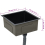 VidaXL vidaXL Handmade Kitchen Sink Black Stainless Steel Under-mount Kitchen Basin 9