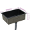 VidaXL vidaXL Handmade Kitchen Sink Black Stainless Steel Under-mount Kitchen Basin 8