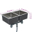 VidaXL vidaXL Handmade Kitchen Sink Stainless Steel Under-mount Kitchen Sink Basin 5