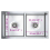 VidaXL vidaXL Handmade Kitchen Sink Stainless Steel Under-mount Kitchen Sink Basin 9