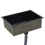 VidaXL vidaXL Handmade Kitchen Sink Black Stainless Steel Under-mount Kitchen Basin 4