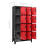 VidaXL vidaXL Locker Cabinet Anthracite and Red Steel Office Storage Cabinet Locker 6