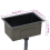 VidaXL vidaXL Handmade Kitchen Sink Black Stainless Steel Under-mount Kitchen Basin 9