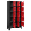 VidaXL vidaXL Locker Cabinet Anthracite and Red Steel Office Storage Cabinet Locker 6