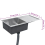 VidaXL vidaXL Handmade Kitchen Sink Stainless Steel Under-mount Kitchen Sink Basin 10