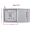 VidaXL vidaXL Handmade Kitchen Sink Stainless Steel Under-mount Kitchen Sink Basin 11