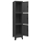 VidaXL vidaXL Locker Cabinet Anthracite 45 cm Steel Storage Office Cabinet Furniture 8