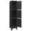 VidaXL vidaXL Locker Cabinet Black 45 cm Steel Storage Home Office Cabinet Furniture 7