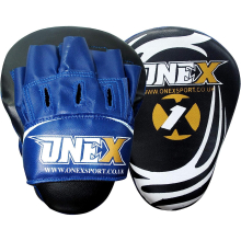 (BLUE / BLACK) Boxing Focus Pads Punching Mitts Punch Curved Pads