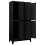 VidaXL vidaXL Locker Cabinet Black Steel Office Storage Locker Cabinet Furniture 8