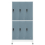 VidaXL vidaXL Locker Cabinet Light Grey and Dark Grey Steel Office Storage Locker 4