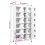 VidaXL vidaXL Locker Cabinet White Steel Office Storage Filling Cabinet Furniture 9