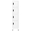 VidaXL vidaXL Locker Cabinet White 45 cm Steel Storage Home Office Cabinet Furniture 6