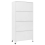 VidaXL vidaXL Locker Cabinet White Steel Office Indoor Storage Filing Cabinet Locker 9