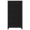 VidaXL vidaXL Locker Cabinet Black Steel Office Indoor Storage Filing Cabinet Locker 4