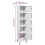 VidaXL vidaXL Locker Cabinet Light Grey 40 cm Steel Storage Office Cabinet Furniture 10