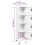 VidaXL vidaXL Locker Cabinet White 45 cm Steel Storage Home Office Cabinet Furniture 8
