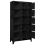 VidaXL vidaXL Locker Cabinet Black Steel Office Indoor Storage Filing Cabinet Locker 5