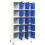 VidaXL vidaXL Locker Cabinet Grey and Blue Steel Office Storage Filing Cabinet Locker 5