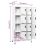 VidaXL vidaXL Locker Cabinet White Steel Office Indoor Storage Filing Cabinet Locker 8