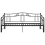 VidaXL vidaXL Pull-out Sofa Bed Frame Black Metal for Day Sleeping Sleepover Guest 7