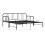 VidaXL vidaXL Pull-out Sofa Bed Frame Black Metal 90x200 cm Day Bed Base Bedstead 5