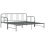 VidaXL vidaXL Pull-out Sofa Bed Frame Grey Metal 90x200cm Bedroom Guest Day Bed Base 9