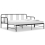 VidaXL vidaXL Pull-out Sofa Bed Frame Black Metal 90x200 cm Day Bed Base Bedstead 10