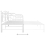 VidaXL vidaXL Pull-out Sofa Bed Frame White Metal for Day Sleeping Sleepover Guest 10