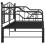 VidaXL vidaXL Pull-out Sofa Bed Frame Black Metal for Day Sleeping Sleepover Guest 8