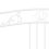 VidaXL vidaXL Pull-out Sofa Bed Frame White Metal for Day Sleeping Sleepover Guest 11