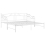 VidaXL vidaXL Pull-out Sofa Bed Frame White Metal for Day Sleeping Sleepover Guest 6