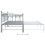 VidaXL vidaXL Pull-out Sofa Bed Frame Grey Metal for Day Sleeping Guest Sleepover 11