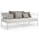 VidaXL vidaXL Pull-out Sofa Bed Frame White Metal for Day Sleeping Guest Sleepover 7