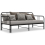 VidaXL vidaXL Pull-out Sofa Bed Frame Black Metal 90x200 cm Day Bed Base Bedstead 7