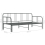 VidaXL vidaXL Pull-out Sofa Bed Frame Grey Metal 90x200cm Bedroom Guest Day Bed Base 12