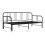VidaXL vidaXL Pull-out Sofa Bed Frame Black Metal 90x200 cm Day Bed Base Bedstead 12