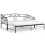 VidaXL vidaXL Pull-out Sofa Bed Frame Black Metal for Day Sleeping Sleepover Guest 5